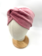 Lade das Bild in den Galerie-Viewer, Haarband aus Samt in Altrosa für Damen & Kinder