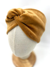 Lade das Bild in den Galerie-Viewer, Haarband aus Samt in Senfgelb-Gold für Damen & Kinder