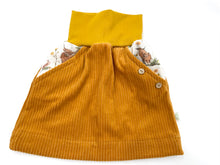 Lade das Bild in den Galerie-Viewer, Bio Breidcord Rock Senfgelb Hochlandrinder mit oder ohne Haarband