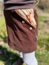 Lade das Bild in den Galerie-Viewer, Bio Breidcord Rock Braun Rehfamilie mit oder ohne Haarband