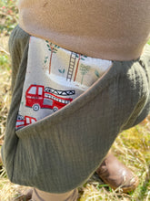 Lade das Bild in den Galerie-Viewer, MUSSELIN-HOSE Khaki Feuerwehr