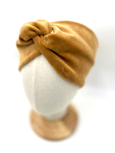 Lade das Bild in den Galerie-Viewer, Haarband aus Samt in Senfgelb-Gold für Damen & Kinder