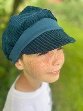 Lade das Bild in den Galerie-Viewer, Michel Mütze Ballonmütze Cord Meeresblau