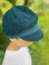 Lade das Bild in den Galerie-Viewer, Michel Mütze Ballonmütze Cord Meeresblau