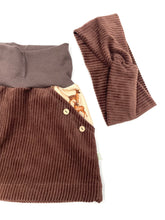 Lade das Bild in den Galerie-Viewer, Bio Breidcord Rock Braun Rehfamilie mit oder ohne Haarband