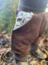 Lade das Bild in den Galerie-Viewer, CORDNICKY-H0SE CORD Braun Zwerg mit Fuchs und Maus