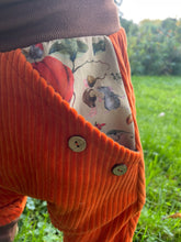 Lade das Bild in den Galerie-Viewer, CORDNICKY-H0SE Rost/Braun Kürbis Zwerg