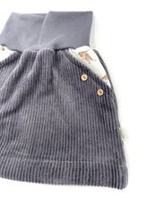 Lade das Bild in den Galerie-Viewer, Bio Breidcord Rock Grau Rotkehlchen mit oder ohne Haarband