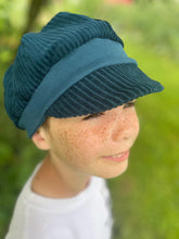 Lade das Bild in den Galerie-Viewer, Michel Mütze Ballonmütze Cord Meeresblau