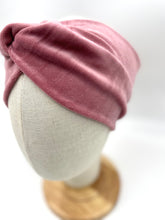 Lade das Bild in den Galerie-Viewer, Haarband aus Samt in Altrosa für Damen & Kinder