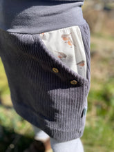 Lade das Bild in den Galerie-Viewer, Bio Breidcord Rock Grau Rotkehlchen mit oder ohne Haarband