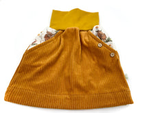 Lade das Bild in den Galerie-Viewer, Bio Breidcord Rock Senfgelb Hochlandrinder mit oder ohne Haarband