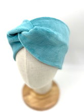 Lade das Bild in den Galerie-Viewer, Haarband aus Samt in Aquablau für Damen & Kinder