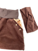 Lade das Bild in den Galerie-Viewer, Bio Breidcord Rock Braun Rehfamilie mit oder ohne Haarband