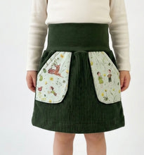 Lade das Bild in den Galerie-Viewer, Bio Breidcord Rock Waldgrün Feen Wesen mit oder ohne Haarband