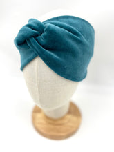 Lade das Bild in den Galerie-Viewer, Haarband aus Samt in Petrol für Damen & Kinder