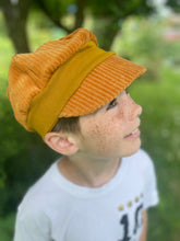 Lade das Bild in den Galerie-Viewer, Michel Mütze Ballonmütze Cord Senfgelb
