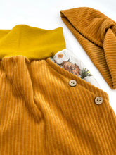 Lade das Bild in den Galerie-Viewer, Bio Breidcord Rock Senfgelb Hochlandrinder mit oder ohne Haarband