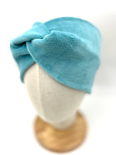 Lade das Bild in den Galerie-Viewer, Haarband aus Samt in Aquablau für Damen & Kinder