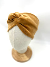 Lade das Bild in den Galerie-Viewer, Haarband aus Samt in Senfgelb-Gold für Damen & Kinder