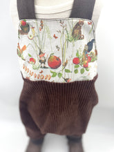 Lade das Bild in den Galerie-Viewer, Schlupf- Latzhose Bio Breitcordnicky Braun Bertie Pomm Zwerg Mitwachsend