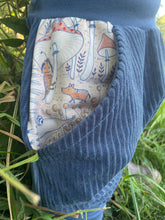 Lade das Bild in den Galerie-Viewer, CORDNICKY-H0SE CORD Blau Gruselwusel