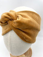 Lade das Bild in den Galerie-Viewer, Haarband aus Samt in Senfgelb-Gold für Damen & Kinder