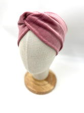 Lade das Bild in den Galerie-Viewer, Haarband aus Samt in Altrosa für Damen & Kinder