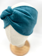Lade das Bild in den Galerie-Viewer, Haarband aus Samt in Petrol für Damen & Kinder
