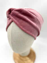 Lade das Bild in den Galerie-Viewer, Haarband aus Samt in Altrosa für Damen & Kinder