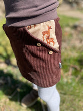 Lade das Bild in den Galerie-Viewer, Bio Breidcord Rock Braun Rehfamilie mit oder ohne Haarband