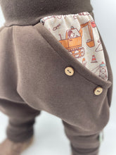 Lade das Bild in den Galerie-Viewer, SWEAT-HOSE BRAUN BAUSTELLE BAGGER