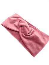 Lade das Bild in den Galerie-Viewer, Haarband aus Samt in Altrosa für Damen & Kinder