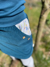 Lade das Bild in den Galerie-Viewer, Bio Breidcord Rock Meeresblau Frühlingselfen mit oder ohne Haarband