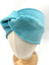 Lade das Bild in den Galerie-Viewer, Haarband aus Samt in Aquablau für Damen & Kinder