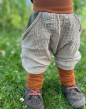 Lade das Bild in den Galerie-Viewer, MUSSELIN-HOSE NATUR MELIERT
