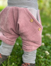 Lade das Bild in den Galerie-Viewer, CORDNICKY-H0SE ALTROSA GRAU/GESTREIFT