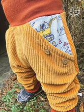 Lade das Bild in den Galerie-Viewer, CORDNICKY-H0SE SENFGELB BAUSTELLE BAGGER