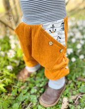 Lade das Bild in den Galerie-Viewer, CORDNICKY-HOSE SENFGELB ANKER