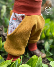 Lade das Bild in den Galerie-Viewer, WOLLWALK-HOSE SENFGELB BAUSTELLE BAGGER