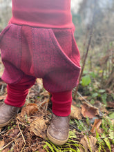 Lade das Bild in den Galerie-Viewer, WOLLWALK-HOSE ROT FISCHGRÄTSTOFF