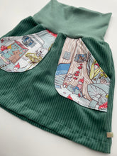 Lade das Bild in den Galerie-Viewer, Bio Breidcord Rock Mint mit Wichtelwelt Taschen