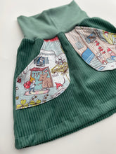 Lade das Bild in den Galerie-Viewer, Bio Breidcord Rock Mint mit Wichtelwelt Taschen