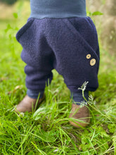 Lade das Bild in den Galerie-Viewer, WOLLWALK-HOSE DUNKELBLAU UNI