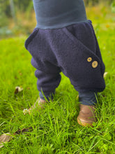 Lade das Bild in den Galerie-Viewer, WOLLWALK-HOSE DUNKELBLAU UNI