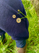 Lade das Bild in den Galerie-Viewer, WOLLWALK-HOSE DUNKELBLAU UNI