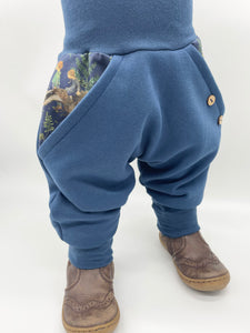 SWEAT-HOSE BLAU WUNDERWALD BÄR DACHS
