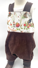 Lade das Bild in den Galerie-Viewer, Schlupf- Latzhose Bio Breitcordnicky Braun Bertie Pomm Zwerg Mitwachsend
