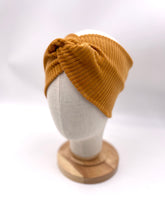 Lade das Bild in den Galerie-Viewer, Bio Cord Rock Damen Senfgelb/Grau Taschen mit oder ohne Haarband
