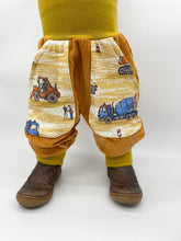 Lade das Bild in den Galerie-Viewer, CORDNICKY-HOSE SENFGELB BAUSTELLE BAGGER
